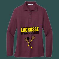 Women's Silk Touch Long Sleeve Polo Thumbnail