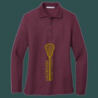 Women's Silk Touch Long Sleeve Polo Thumbnail