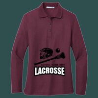 Women's Silk Touch Long Sleeve Polo Thumbnail