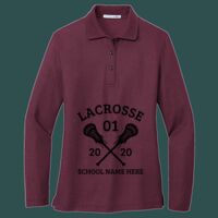 Women's Silk Touch Long Sleeve Polo Thumbnail