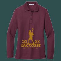 Women's Silk Touch Long Sleeve Polo Thumbnail