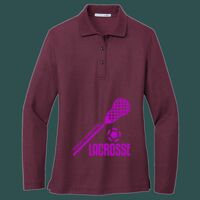 Women's Silk Touch Long Sleeve Polo Thumbnail