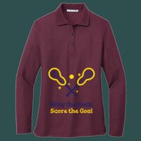 Women's Silk Touch Long Sleeve Polo Thumbnail