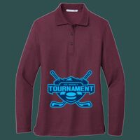Women's Silk Touch Long Sleeve Polo Thumbnail