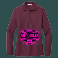 Women's Silk Touch Long Sleeve Polo Thumbnail