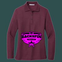 Women's Silk Touch Long Sleeve Polo Thumbnail