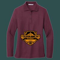 Women's Silk Touch Long Sleeve Polo Thumbnail