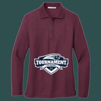 Women's Silk Touch Long Sleeve Polo Thumbnail