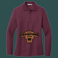 Women's Silk Touch Long Sleeve Polo Thumbnail