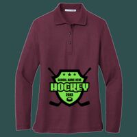 Women's Silk Touch Long Sleeve Polo Thumbnail