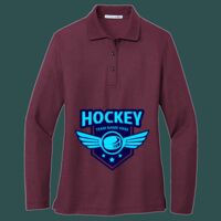Women's Silk Touch Long Sleeve Polo Thumbnail