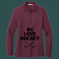 Women's Silk Touch Long Sleeve Polo Thumbnail