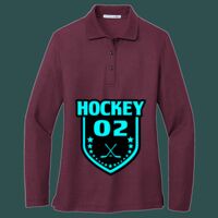 Women's Silk Touch Long Sleeve Polo Thumbnail