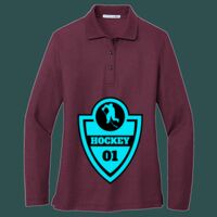 Women's Silk Touch Long Sleeve Polo Thumbnail
