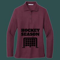 Women's Silk Touch Long Sleeve Polo Thumbnail