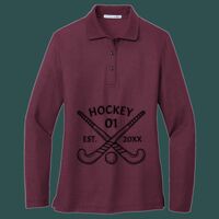 Women's Silk Touch Long Sleeve Polo Thumbnail
