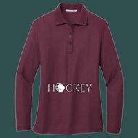 Women's Silk Touch Long Sleeve Polo Thumbnail