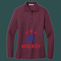 Women's Silk Touch Long Sleeve Polo Thumbnail