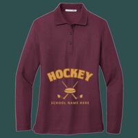 Women's Silk Touch Long Sleeve Polo Thumbnail