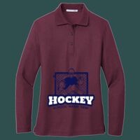 Women's Silk Touch Long Sleeve Polo Thumbnail