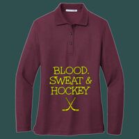 Women's Silk Touch Long Sleeve Polo Thumbnail