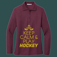 Women's Silk Touch Long Sleeve Polo Thumbnail