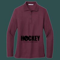 Women's Silk Touch Long Sleeve Polo Thumbnail