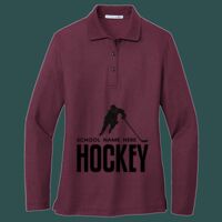 Women's Silk Touch Long Sleeve Polo Thumbnail