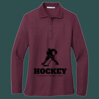 Women's Silk Touch Long Sleeve Polo Thumbnail