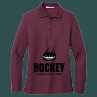 Women's Silk Touch Long Sleeve Polo Thumbnail