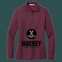 Women's Silk Touch Long Sleeve Polo Thumbnail