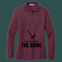 Women's Silk Touch Long Sleeve Polo Thumbnail