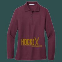 Women's Silk Touch Long Sleeve Polo Thumbnail