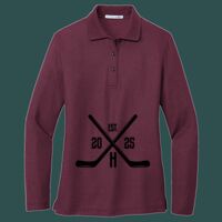 Women's Silk Touch Long Sleeve Polo Thumbnail