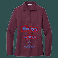 Women's Silk Touch Long Sleeve Polo Thumbnail