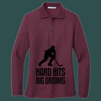Women's Silk Touch Long Sleeve Polo Thumbnail