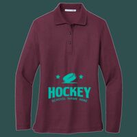 Women's Silk Touch Long Sleeve Polo Thumbnail