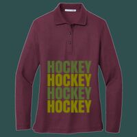 Women's Silk Touch Long Sleeve Polo Thumbnail
