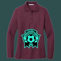 Women's Silk Touch Long Sleeve Polo Thumbnail