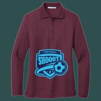 Women's Silk Touch Long Sleeve Polo Thumbnail