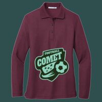 Women's Silk Touch Long Sleeve Polo Thumbnail