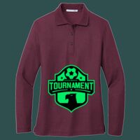 Women's Silk Touch Long Sleeve Polo Thumbnail
