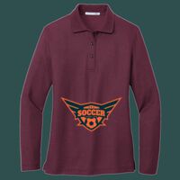 Women's Silk Touch Long Sleeve Polo Thumbnail