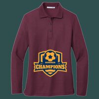 Women's Silk Touch Long Sleeve Polo Thumbnail