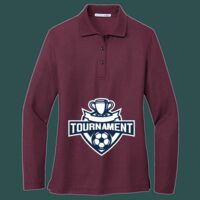 Women's Silk Touch Long Sleeve Polo Thumbnail