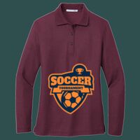 Women's Silk Touch Long Sleeve Polo Thumbnail