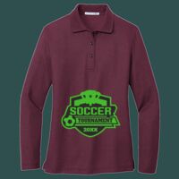 Women's Silk Touch Long Sleeve Polo Thumbnail