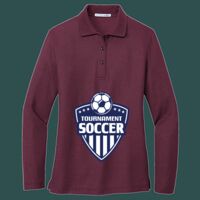 Women's Silk Touch Long Sleeve Polo Thumbnail