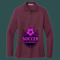 Women's Silk Touch Long Sleeve Polo Thumbnail