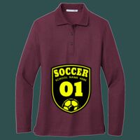 Women's Silk Touch Long Sleeve Polo Thumbnail